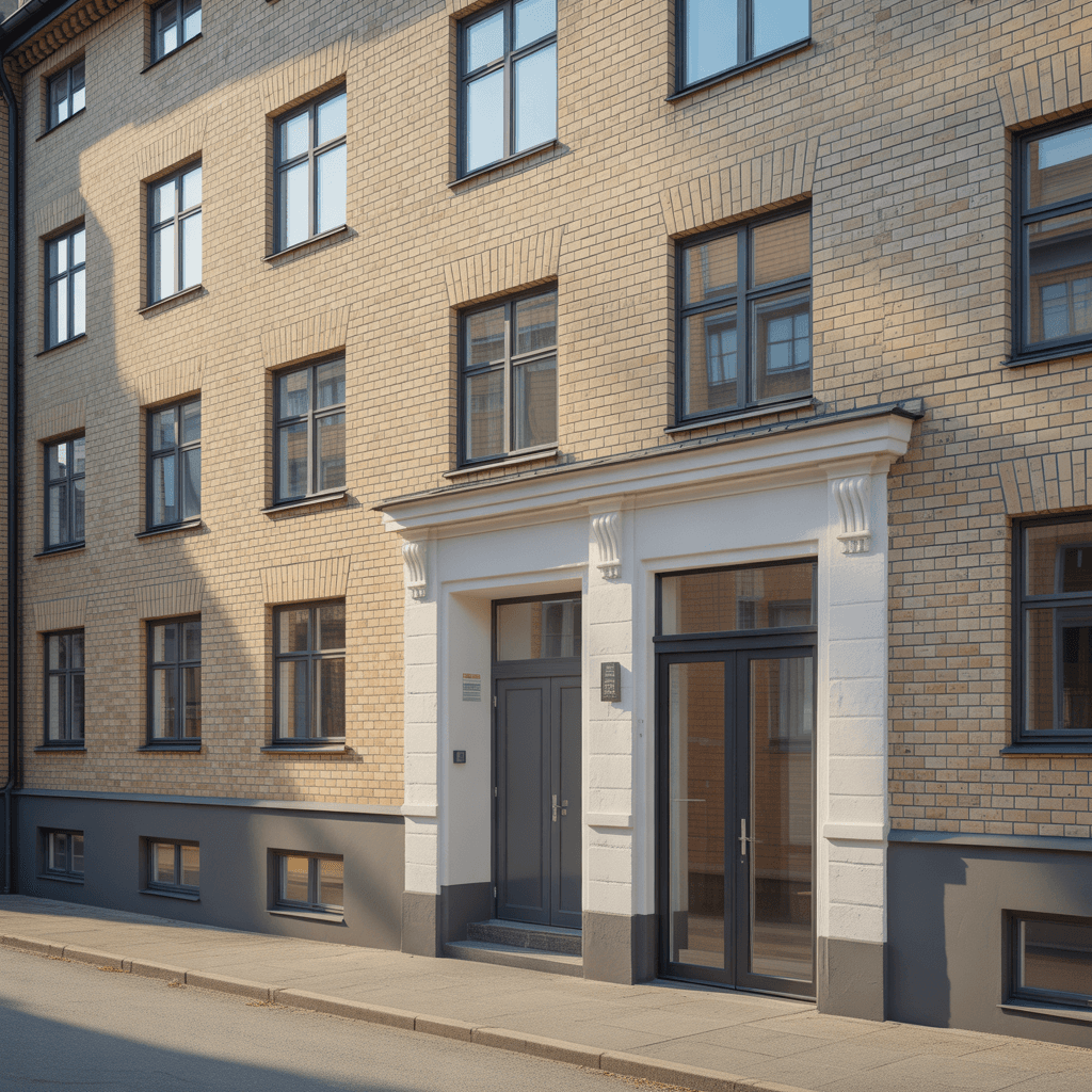 Installation av branddörrar och fasadrenovering i Majorna, Göteborg